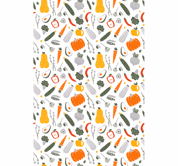 Rollo Fenster Obst buntes, lebendiges muster - TenStickers