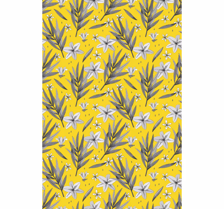 Rollo Fenster Blumen und Pflanzen florales botanisches motiv - TenStickers