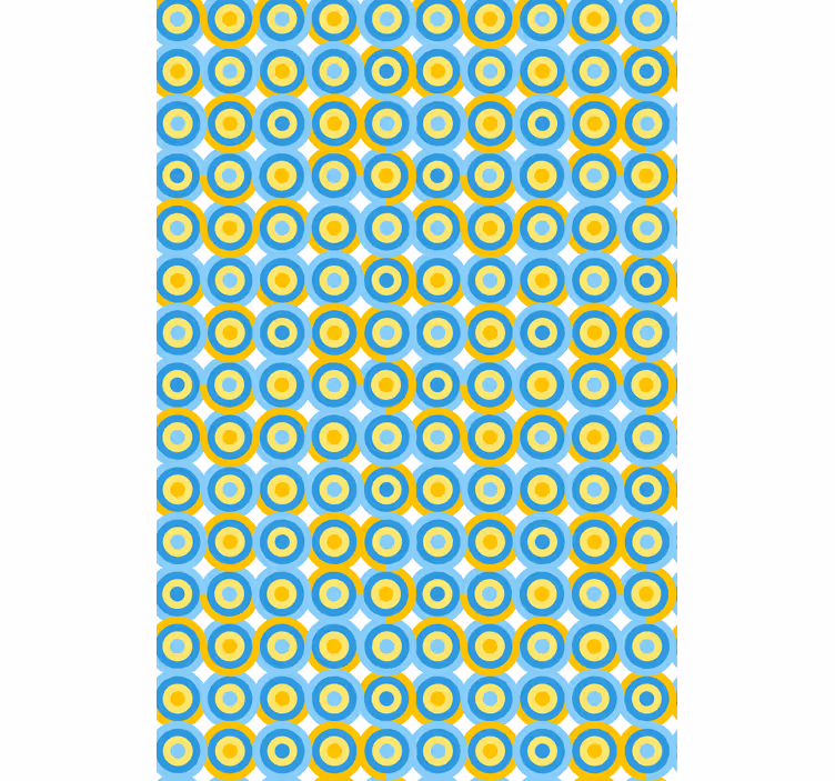 Weitere Fenster Rollos kreisförmiges muster in blau - TenStickers