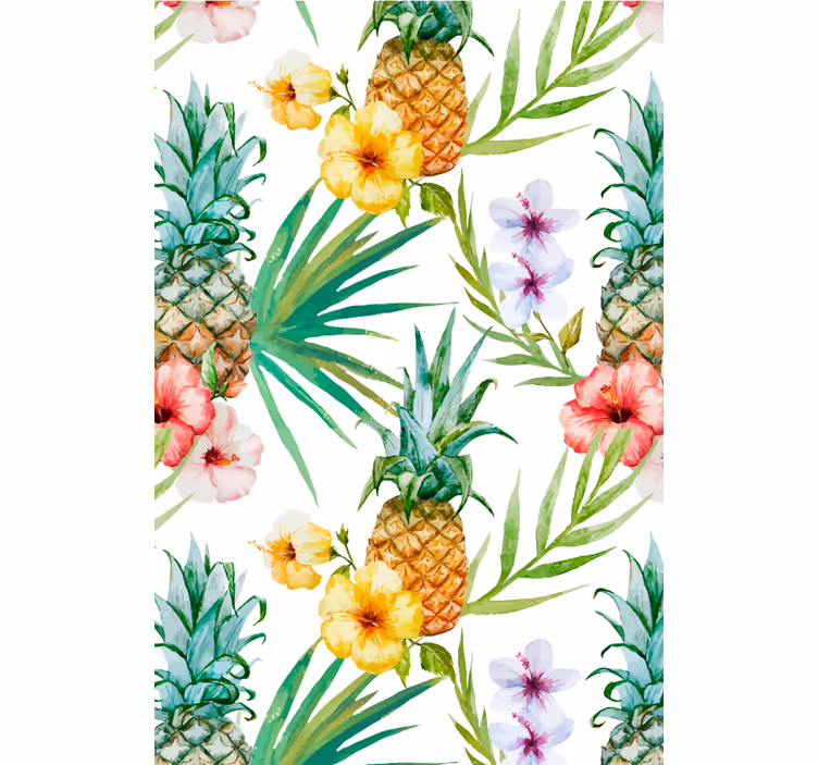 Küchenfenster Rollo bemalte Ananas - TenStickers