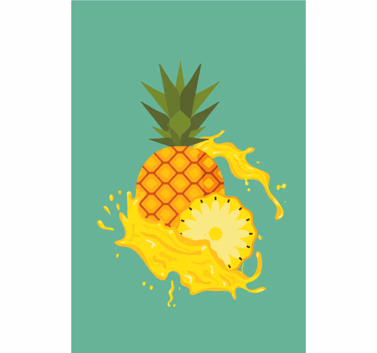 Rollo Fenster Obst ananasspritzer - TenStickers