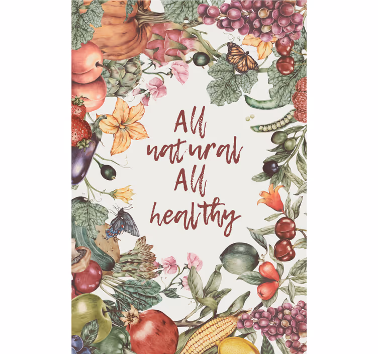 Rollo für Küche alles natürlich und gesund - TenStickers