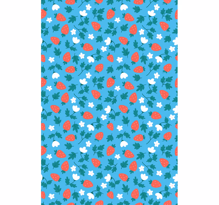 Rollo fenster obst mit frischem erdbeer-muster - TenStickers