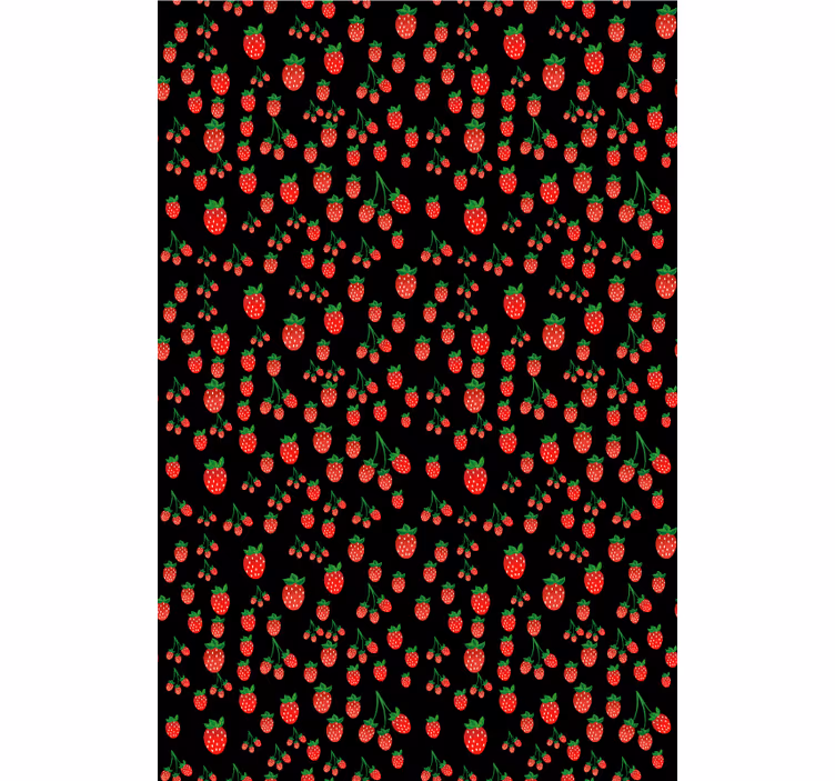Rollo Fenster Obst lebendige erdbeermuster - TenStickers
