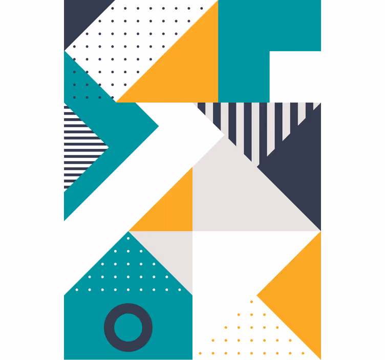 Fenster Rollo modern geometrischer mustermix - TenStickers