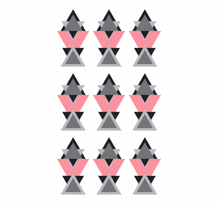 Fenster rollo modern mit geometrischen dreiecken - TenStickers
