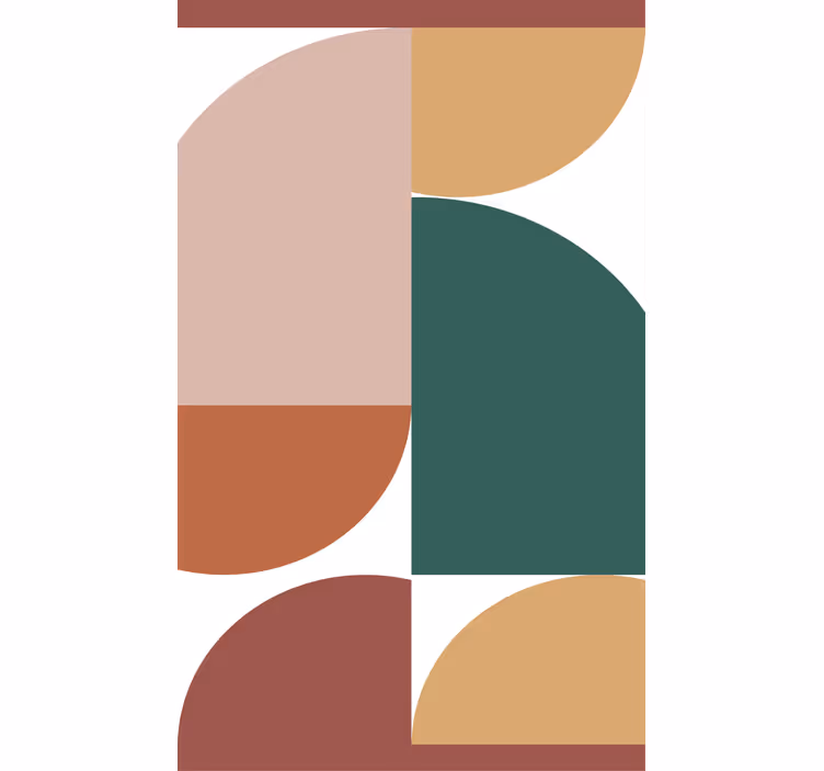 Fenster Rollo modern geometrische kreismuster - TenStickers