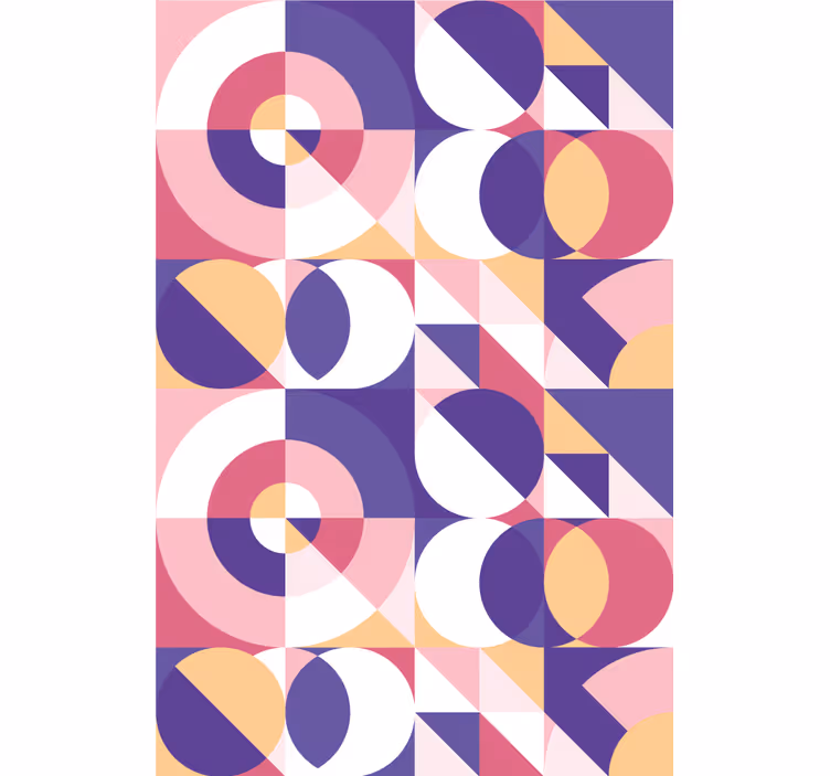 Fenster rollo modern mit geometrischem kreismuster - TenStickers