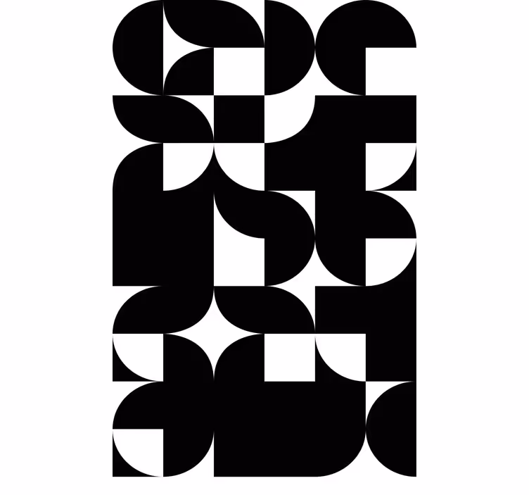 Fenster Rollo modern energetische geometrische anordnungen - TenStickers