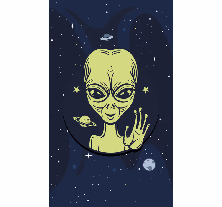 Rollo fenster gamer alien im weltraum - TenStickers