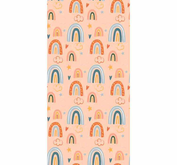 Fröhliches Regenbogenmuster Rollo Kinderzimmer - TenStickers
