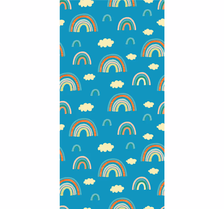 Rollo Fenster Kinderzimmer lebendiges regenbogenmotiv - TenStickers