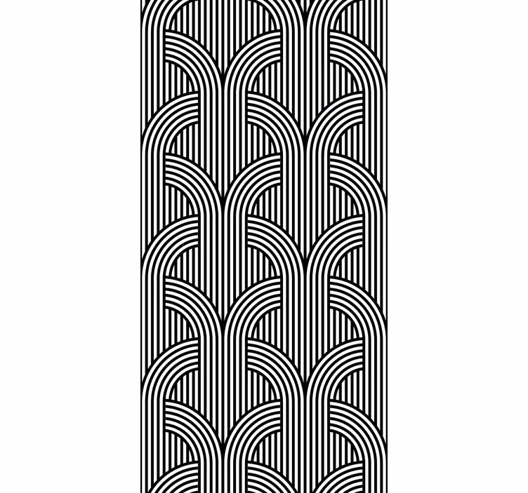 Fenster Rollo modern geometrisches bogenmuster - TenStickers
