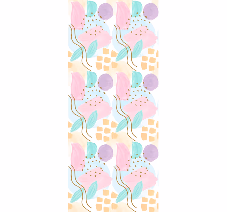Fenster Rollo modern abstrakte blumenmuster - TenStickers