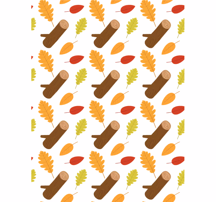 Rollo Fenster Blumen und Pflanzen herbstlaubmuster - TenStickers