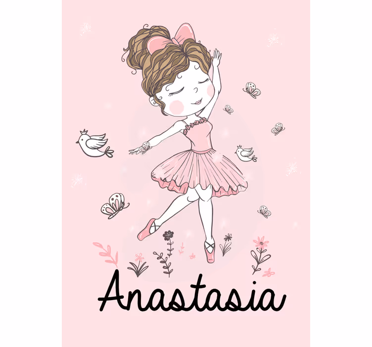 Tanzende Ballerina Rollo Kinderzimmer - TenStickers