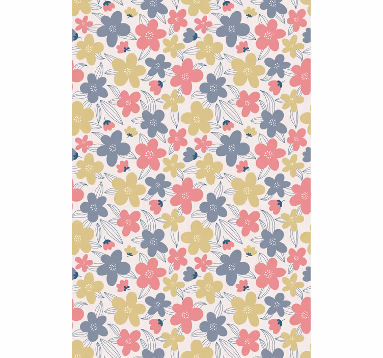 Rollo fenster blumen und pflanzen mit lebhaften motiven - TenStickers