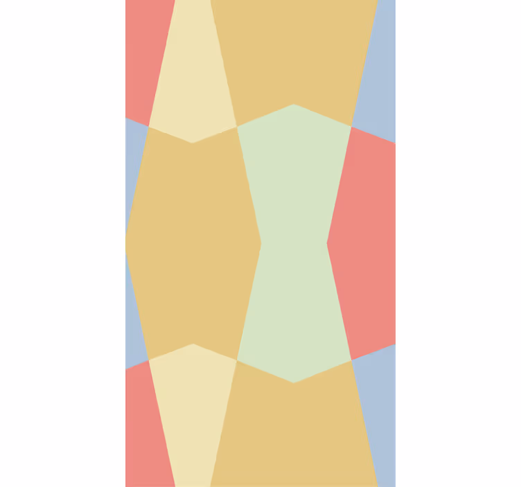 Rollo Fenster innen Farben geometrische pastellfarben - TenStickers