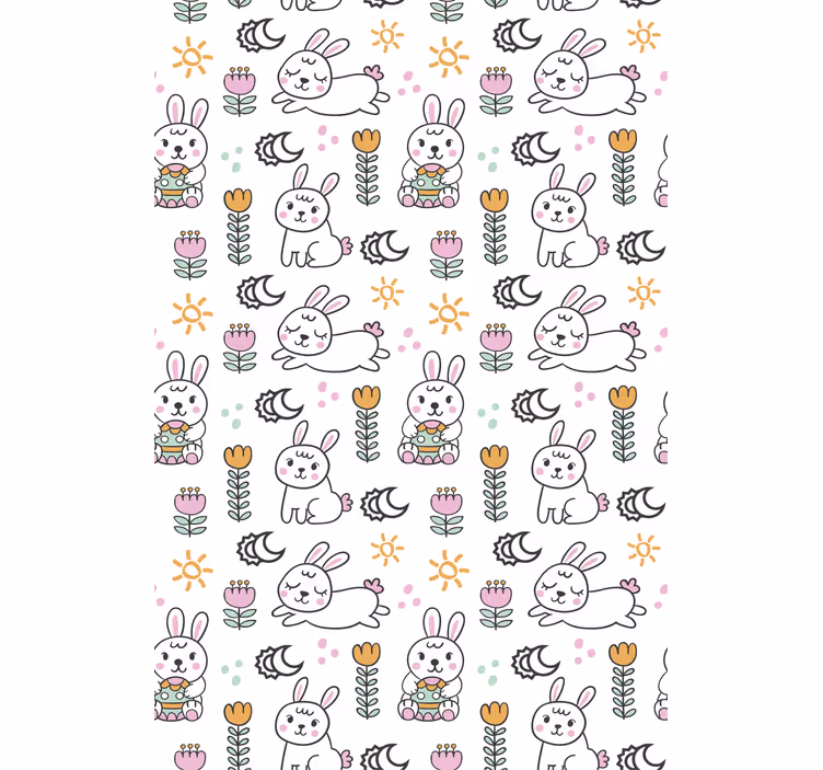 Rollo Fenster mit Tieren osterhasenmotiv - TenStickers