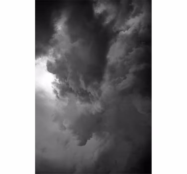 Rollo Fenster Wolken dramatische sturmbildung - TenStickers