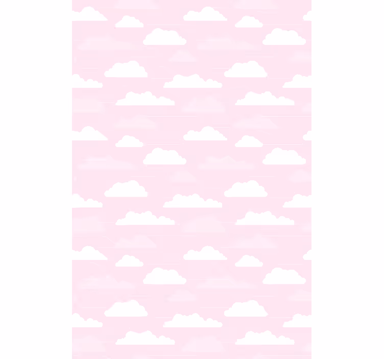 Rollo Fenster Wolken verträumtes rosa muster - TenStickers