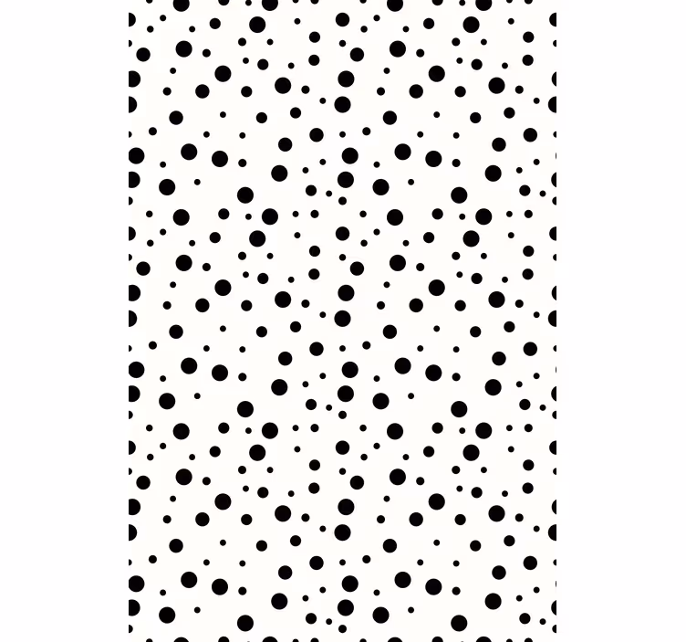 Rollo Fenster Muster schwarze tupfen - TenStickers