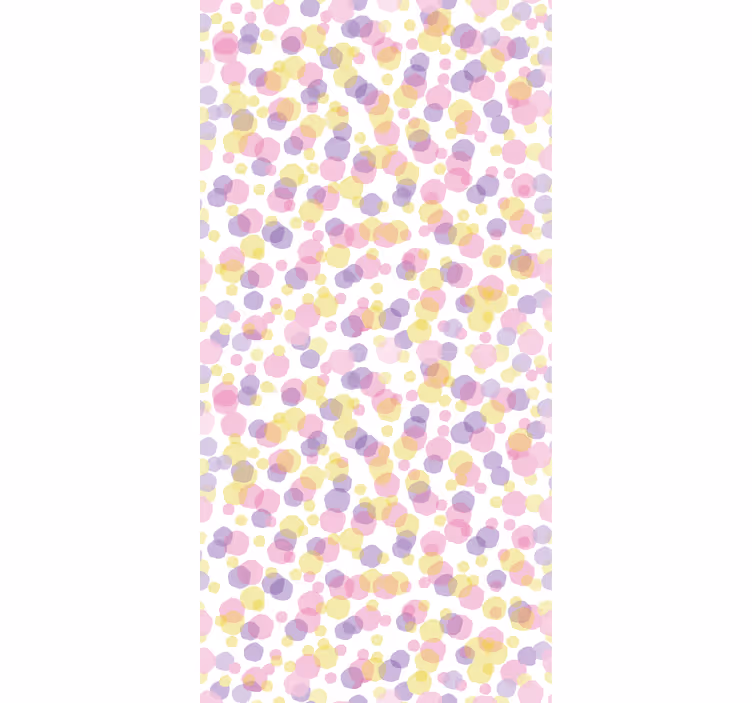 Rollo Fenster innen Farben weiches kreismuster - TenStickers