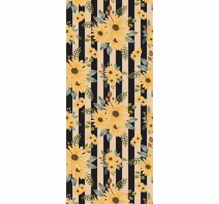Rollo Fenster Blumen und Pflanzen sonnenblumen-blumenmotiv - TenStickers