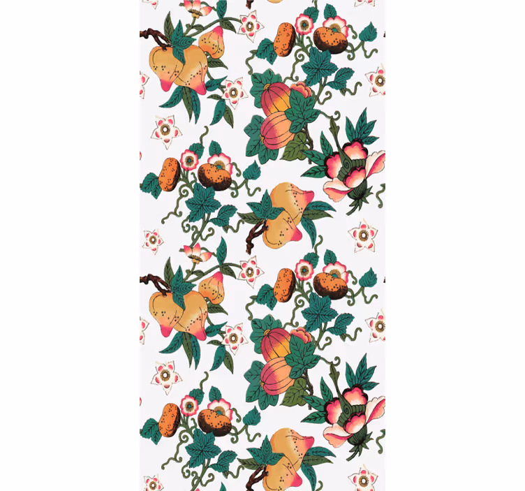 Rollo fenster blumen und pflanzen üppige früchte und blumen - TenStickers