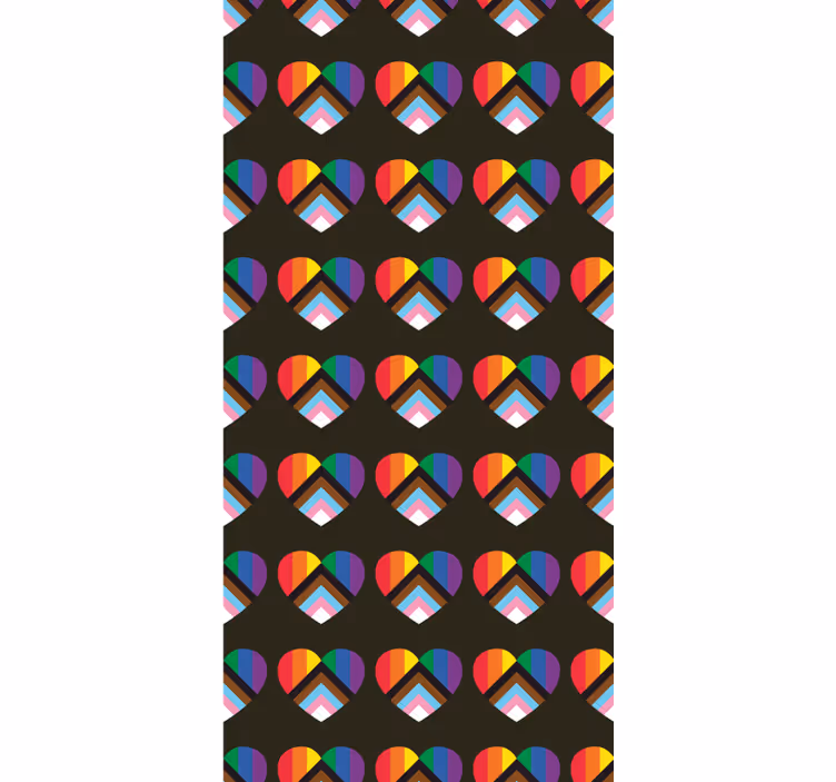 Rollo Fenster Spaß lebendiges herzmuster - TenStickers