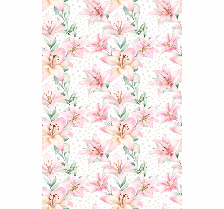 Rollo Fenster Blumen und Pflanzen zarte florale eleganz - TenStickers