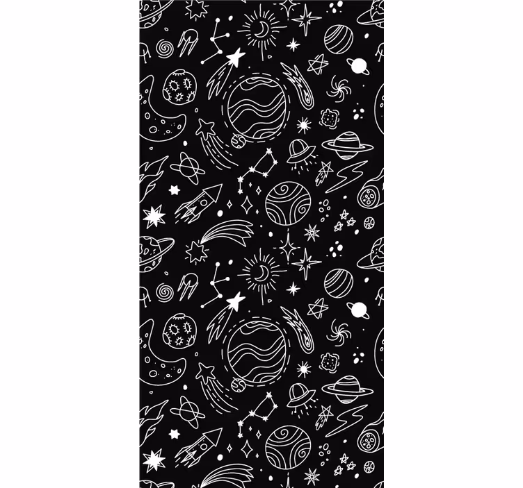 Rollo Fenster Gamer thema weltraumforschung - TenStickers