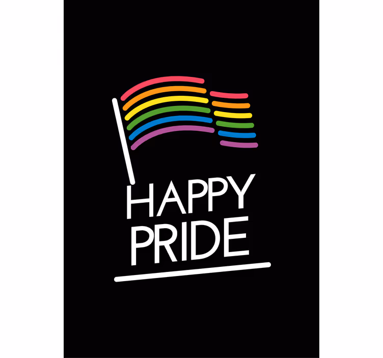Rollo Fenster Sprüche regenbogenflaggenbotschaft - TenStickers