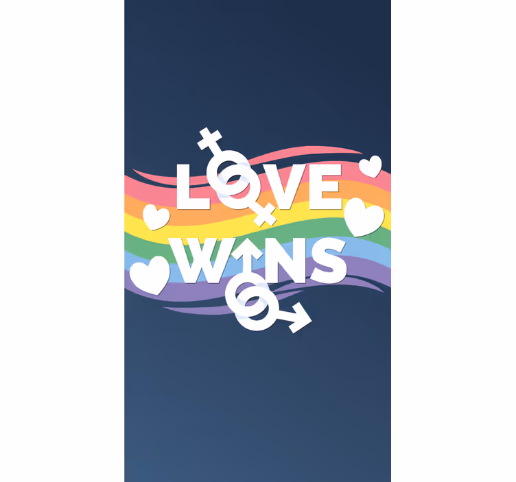 Rollo Fenster Sprüche liebe siegt nachricht - TenStickers