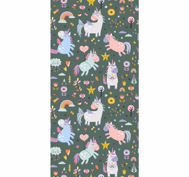 Rollo Fenster Tiere fantasie-einhorn-muster - TenStickers