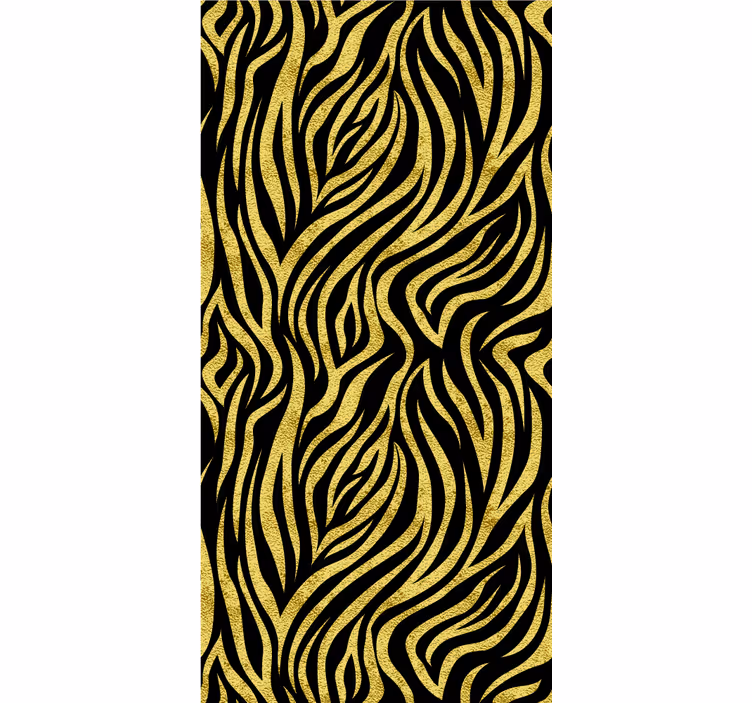 Rollo Fenster mit Tieren stilisierter gelber tigerdruck - TenStickers