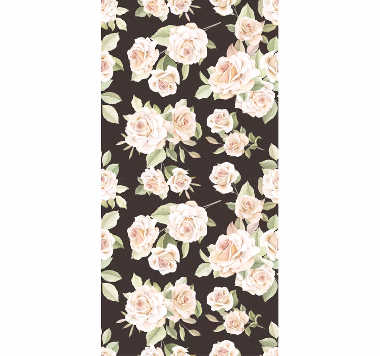 Rollo Fenster Blumen elegantes rosenthema - TenStickers