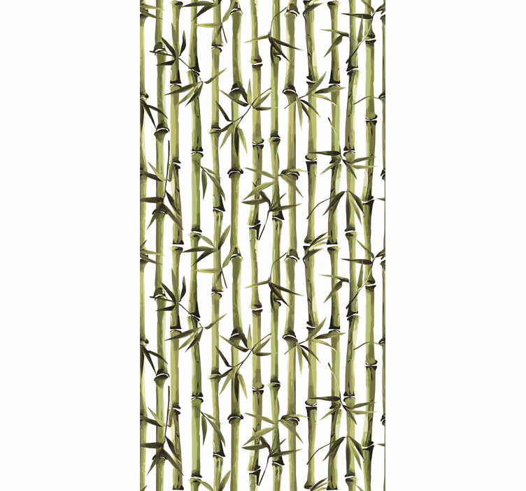 Rollo Fenster Blumen und Pflanzen bambuswaldmuster - TenStickers