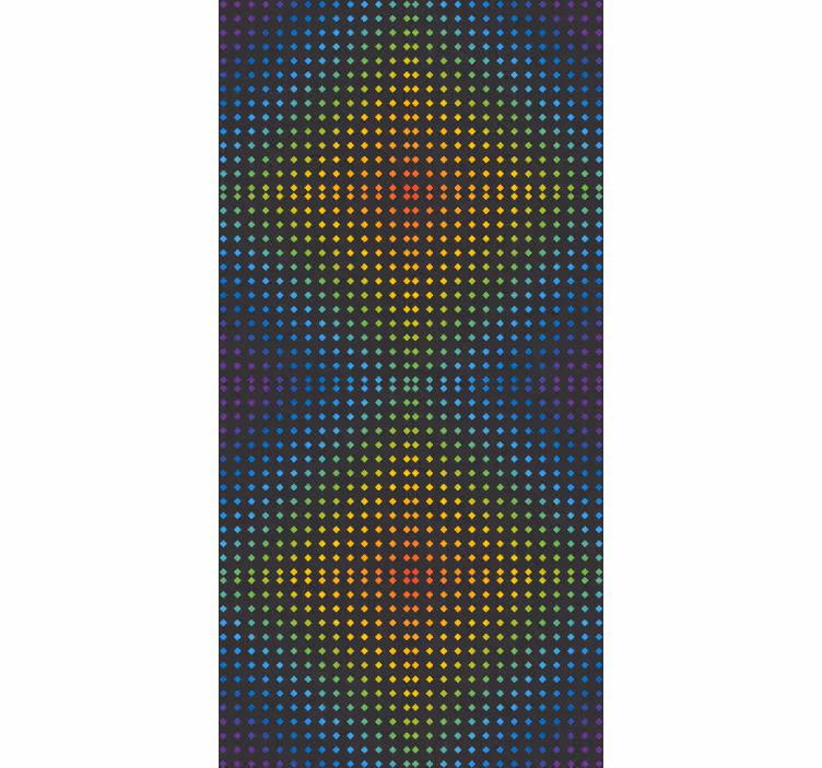 Küchenfenster  Rollo Regenbogenmosaikhintergrund mit Farb - TenStickers