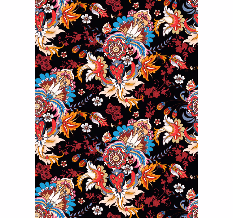 Rollo Fenster Blumen lebendiges blumenmotiv - TenStickers