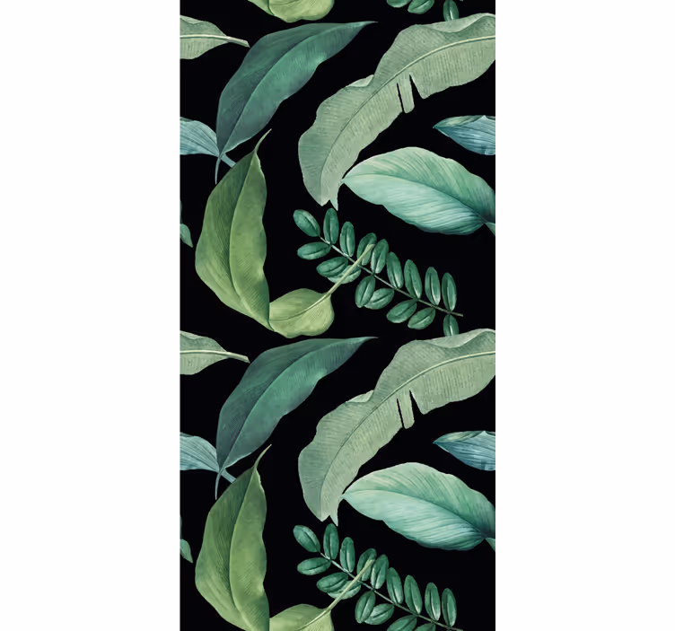 Rollo Fenster Blumen und Pflanzen üppiges grün-design - TenStickers