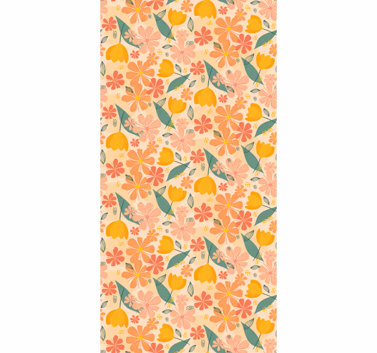 Rollo Fenster Blumen und Pflanzen florales designmotiv - TenStickers