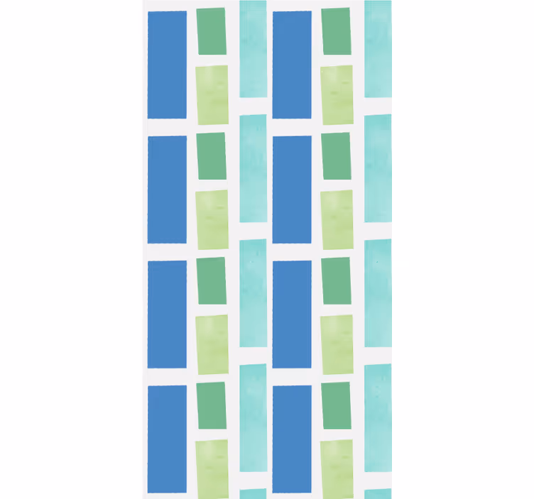 Rollo Fenster Muster geometrisches blockmuster - TenStickers