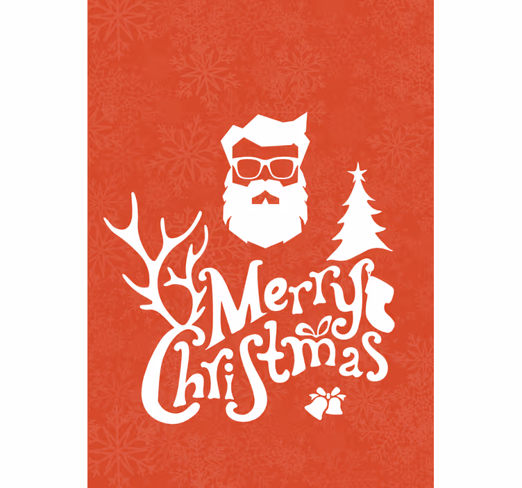 Rollo Fenster Sprüche weihnachtsmann-gruß - TenStickers