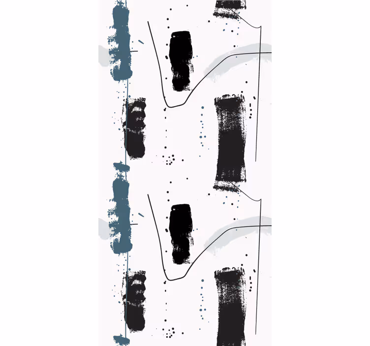 Fenster Rollo modern abstraktes pinselstrich-design - TenStickers