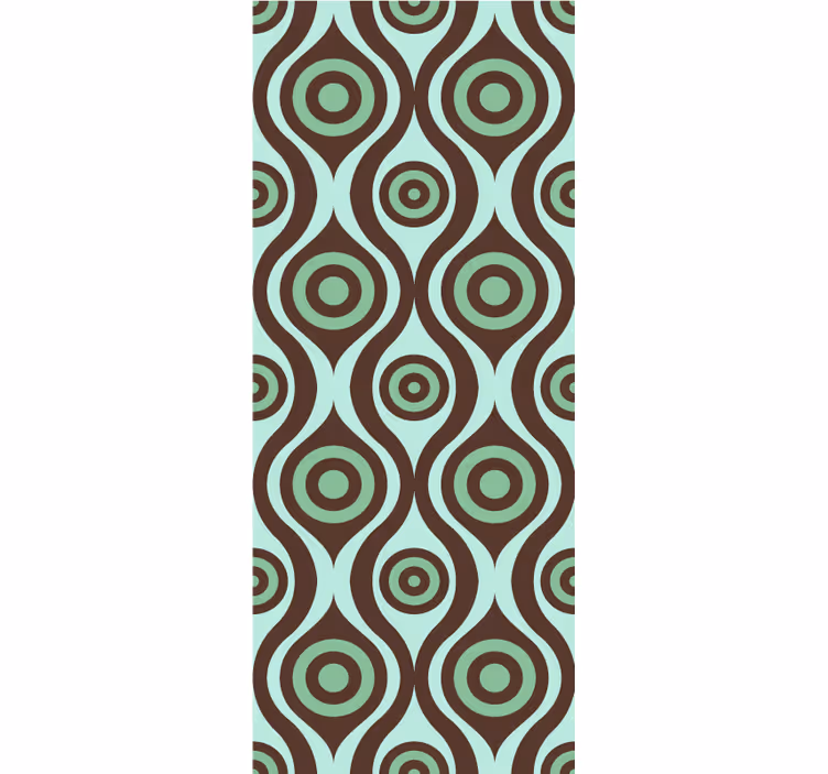 Rollo fenster muster konzentrisches kreisdesign - TenStickers