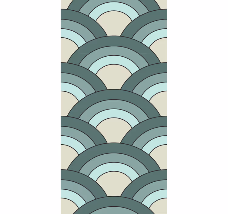 Fenster Rollo modern geschwungenes musterdesign - TenStickers