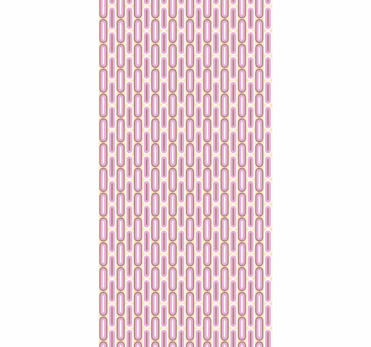 Rollo Fenster Vintagedesign retro rosa bögen - TenStickers