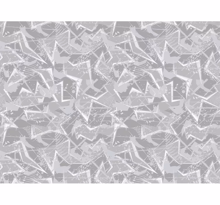 Rollo fenster muster in geometrischem grau - TenStickers