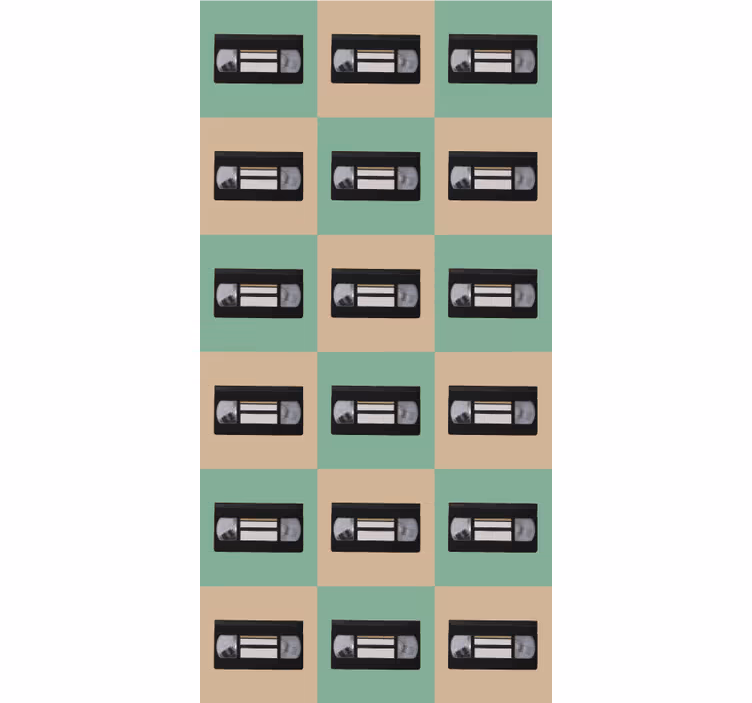 Rollo Fenster Vintagedesign retro-bandmuster - TenStickers